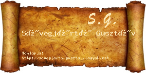 Sövegjártó Gusztáv névjegykártya